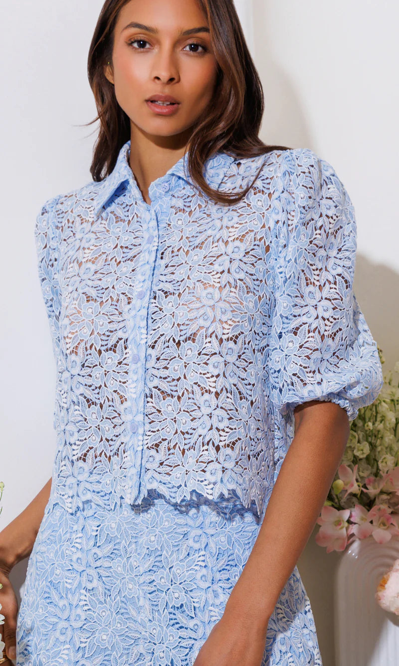Generation Love * Tammy Two Tone Lace Shirt