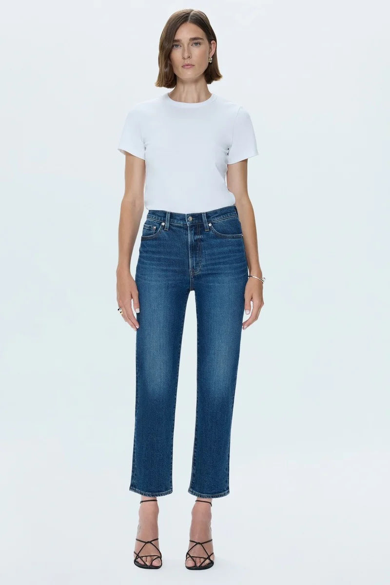 Pistola Charlie High Rise Straight Ankle Jeans