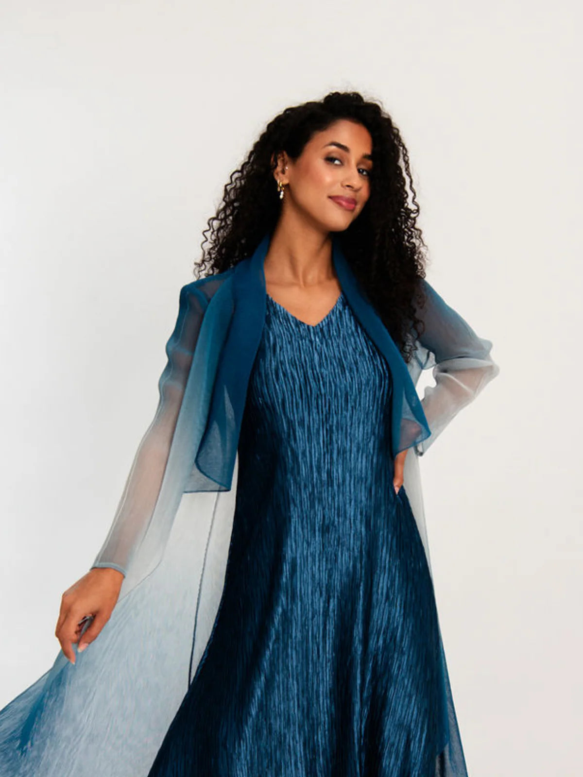 Alquema Cosa Dress - Satin Stretch Sleeveless Gown