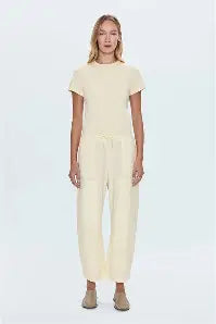 Pistola Alba Baby Tee in Lemonade - Effortless Style