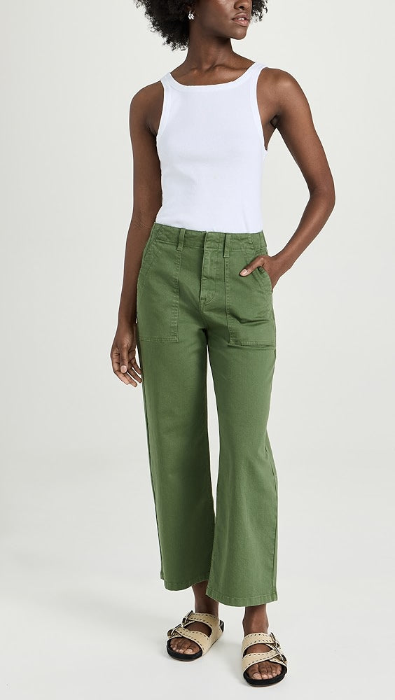 Pistola Wide-Leg Utility Ankle Pants