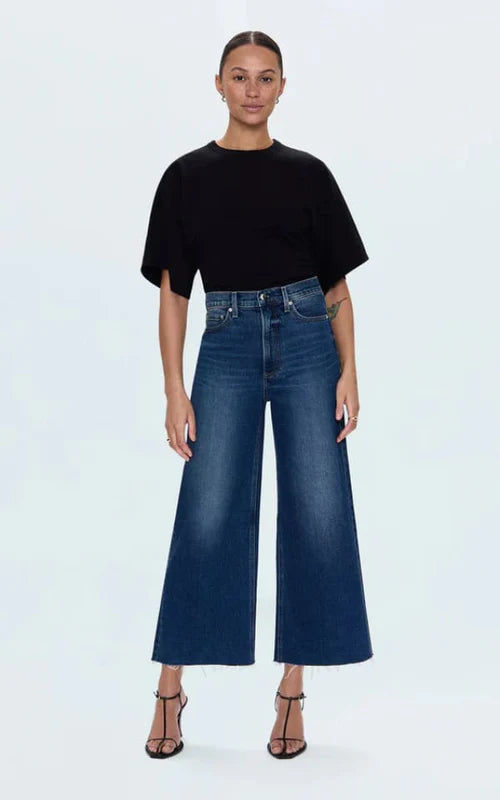 Pistola LANA Crop Jean - High Rise Wide Leg