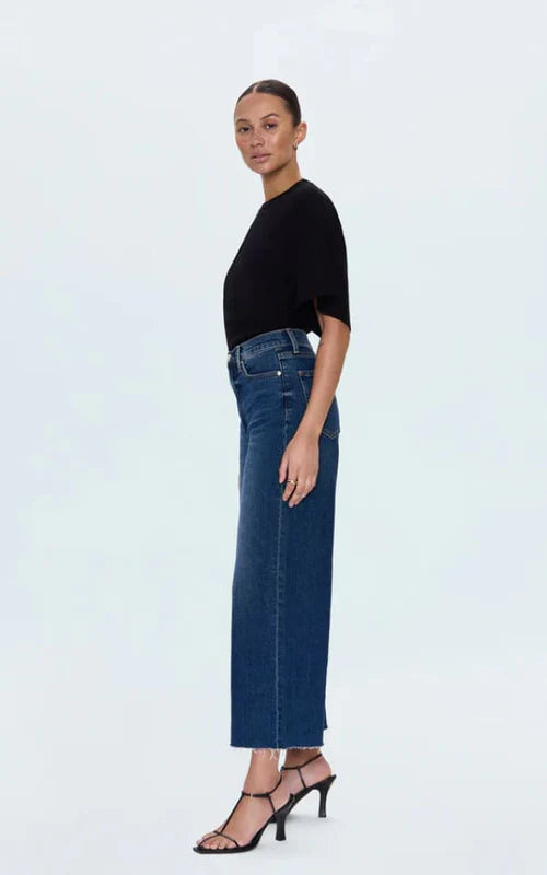 Pistola LANA Crop Jean - High Rise Wide Leg
